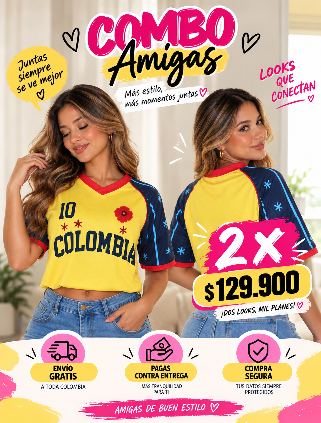 Camisetas para Colombianas!